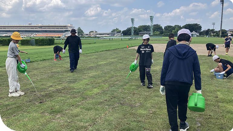 �Ő��̒���ւ��̌��̗l�q