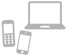 パソコン、スマートフォン、携帯電話のイメージ