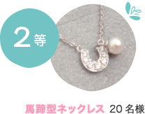 2等 馬蹄型ネックレス 20名様